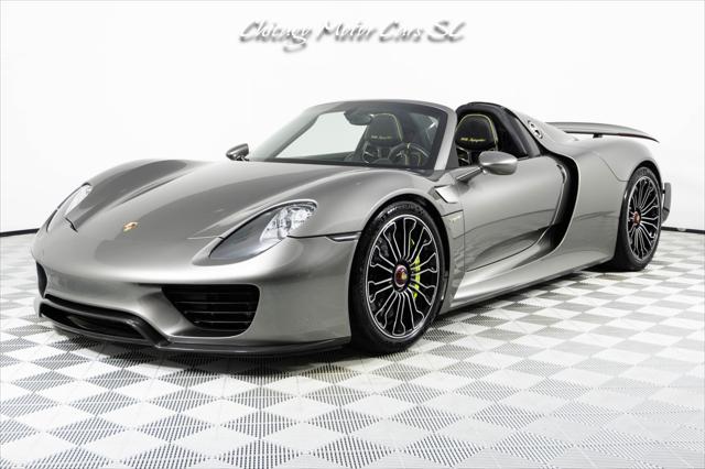 2015 Porsche 918 Spyder Liquid Metal Silver Carbon Interior Pack Carbon Diffuser Blades Front Lift