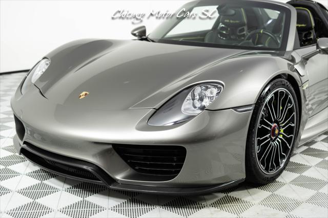 2015 Porsche 918 Spyder Liquid Metal Silver Carbon Interior Pack Carbon Diffuser Blades Front Lift