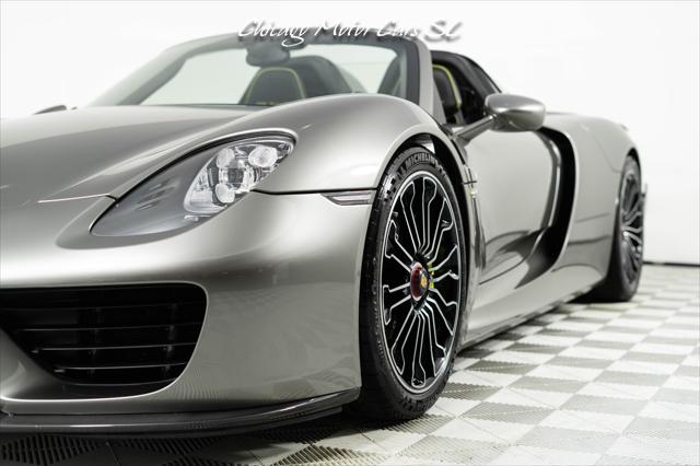 2015 Porsche 918 Spyder Liquid Metal Silver Carbon Interior Pack Carbon Diffuser Blades Front Lift