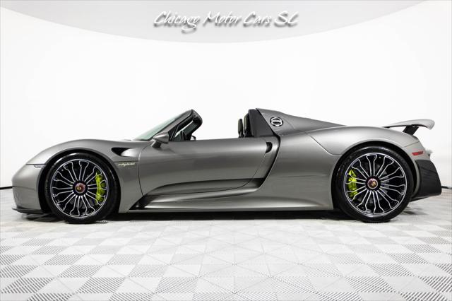 2015 Porsche 918 Spyder Liquid Metal Silver Carbon Interior Pack Carbon Diffuser Blades Front Lift