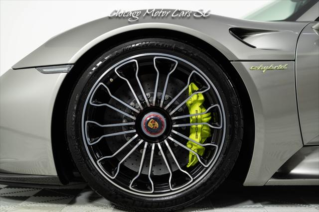 2015 Porsche 918 Spyder Liquid Metal Silver Carbon Interior Pack Carbon Diffuser Blades Front Lift