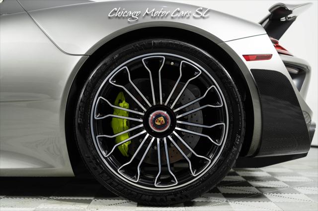 2015 Porsche 918 Spyder Liquid Metal Silver Carbon Interior Pack Carbon Diffuser Blades Front Lift