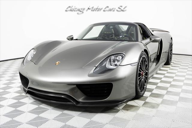 2015 Porsche 918 Spyder Liquid Metal Silver Carbon Interior Pack Carbon Diffuser Blades Front Lift
