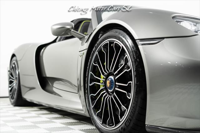 2015 Porsche 918 Spyder Liquid Metal Silver Carbon Interior Pack Carbon Diffuser Blades Front Lift