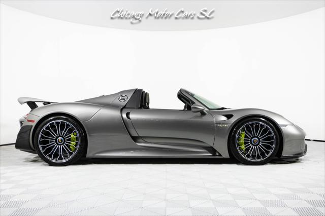 2015 Porsche 918 Spyder Liquid Metal Silver Carbon Interior Pack Carbon Diffuser Blades Front Lift