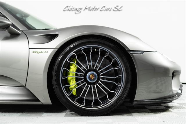 2015 Porsche 918 Spyder Liquid Metal Silver Carbon Interior Pack Carbon Diffuser Blades Front Lift