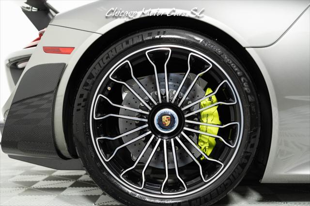 2015 Porsche 918 Spyder Liquid Metal Silver Carbon Interior Pack Carbon Diffuser Blades Front Lift