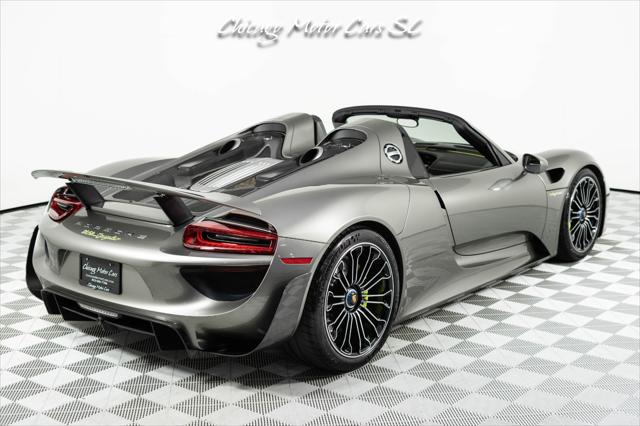 2015 Porsche 918 Spyder Liquid Metal Silver Carbon Interior Pack Carbon Diffuser Blades Front Lift