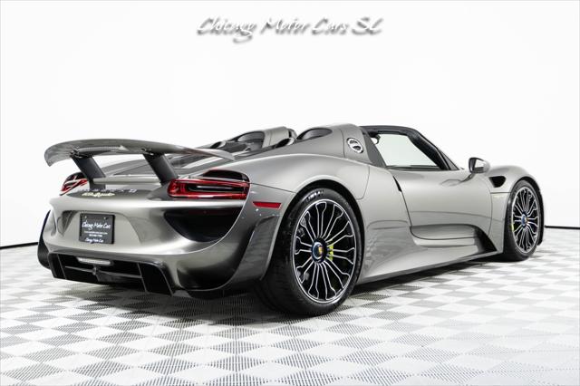 2015 Porsche 918 Spyder Liquid Metal Silver Carbon Interior Pack Carbon Diffuser Blades Front Lift