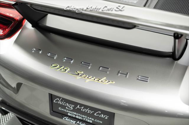 2015 Porsche 918 Spyder Liquid Metal Silver Carbon Interior Pack Carbon Diffuser Blades Front Lift