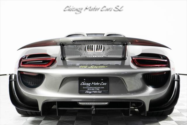2015 Porsche 918 Spyder Liquid Metal Silver Carbon Interior Pack Carbon Diffuser Blades Front Lift
