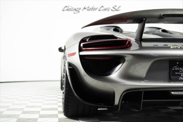 2015 Porsche 918 Spyder Liquid Metal Silver Carbon Interior Pack Carbon Diffuser Blades Front Lift