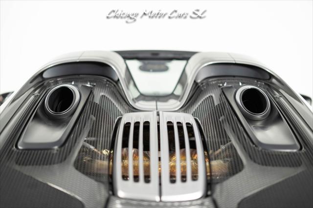 2015 Porsche 918 Spyder Liquid Metal Silver Carbon Interior Pack Carbon Diffuser Blades Front Lift