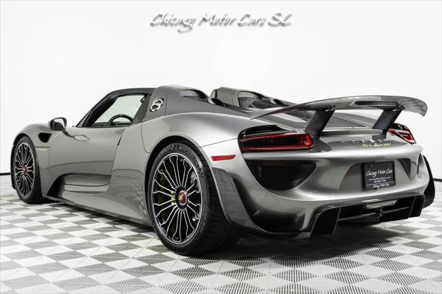 2015 Porsche 918 Spyder Liquid Metal Silver Carbon Interior Pack Carbon Diffuser Blades Front Lift