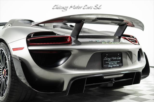2015 Porsche 918 Spyder Liquid Metal Silver Carbon Interior Pack Carbon Diffuser Blades Front Lift