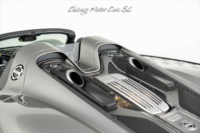 2015 Porsche 918 Spyder Liquid Metal Silver Carbon Interior Pack Carbon Diffuser Blades Front Lift