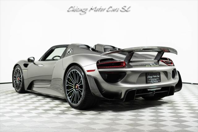 2015 Porsche 918 Spyder Liquid Metal Silver Carbon Interior Pack Carbon Diffuser Blades Front Lift
