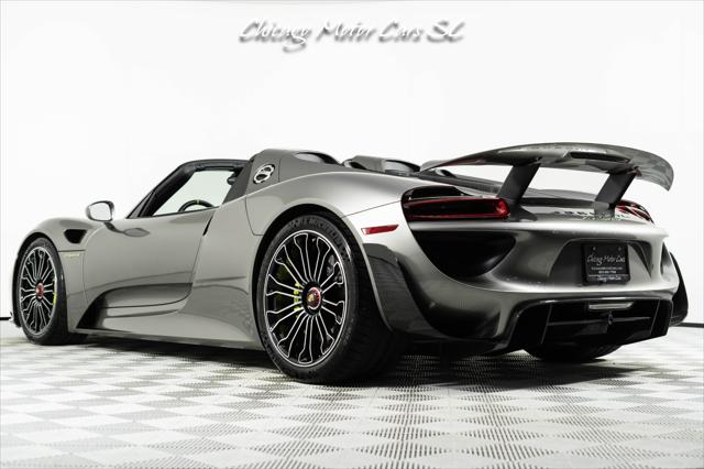 2015 Porsche 918 Spyder Liquid Metal Silver Carbon Interior Pack Carbon Diffuser Blades Front Lift
