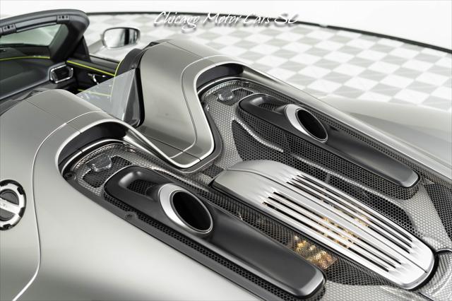 2015 Porsche 918 Spyder Liquid Metal Silver Carbon Interior Pack Carbon Diffuser Blades Front Lift