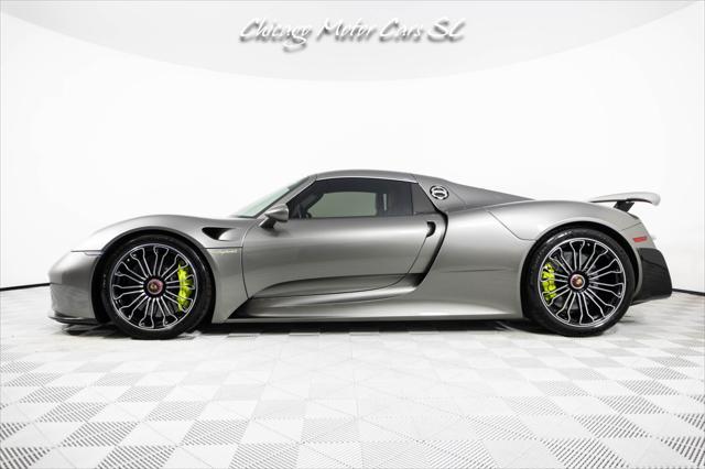 2015 Porsche 918 Spyder Liquid Metal Silver Carbon Interior Pack Carbon Diffuser Blades Front Lift