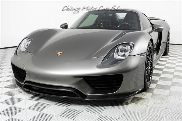 2015 Porsche 918 Spyder Liquid Metal Silver Carbon Interior Pack Carbon Diffuser Blades Front Lift