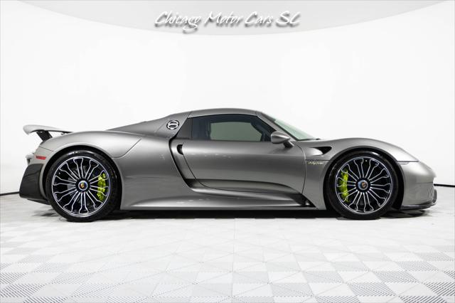 2015 Porsche 918 Spyder Liquid Metal Silver Carbon Interior Pack Carbon Diffuser Blades Front Lift