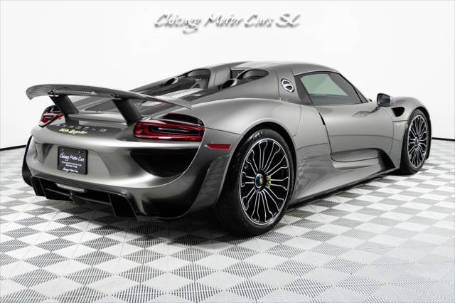 2015 Porsche 918 Spyder Liquid Metal Silver Carbon Interior Pack Carbon Diffuser Blades Front Lift