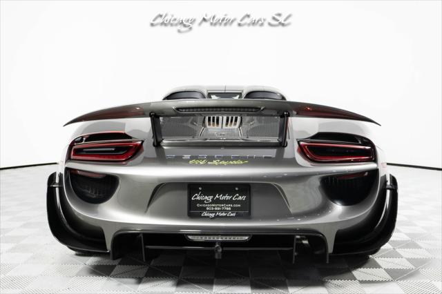 2015 Porsche 918 Spyder Liquid Metal Silver Carbon Interior Pack Carbon Diffuser Blades Front Lift