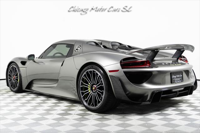 2015 Porsche 918 Spyder Liquid Metal Silver Carbon Interior Pack Carbon Diffuser Blades Front Lift