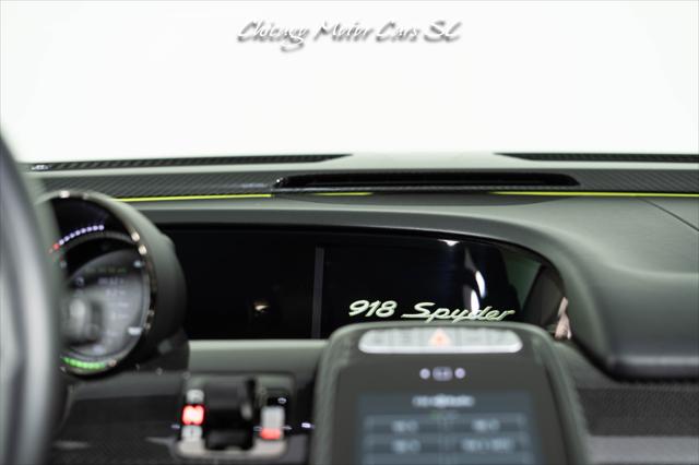 2015 Porsche 918 Spyder Liquid Metal Silver Carbon Interior Pack Carbon Diffuser Blades Front Lift