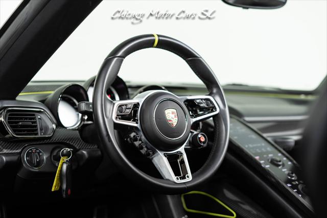 2015 Porsche 918 Spyder Liquid Metal Silver Carbon Interior Pack Carbon Diffuser Blades Front Lift