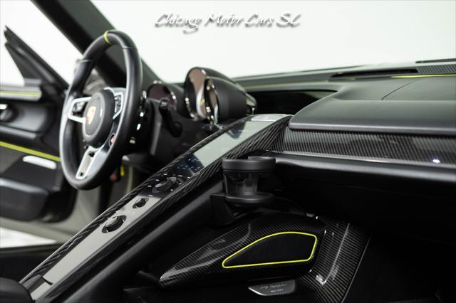 2015 Porsche 918 Spyder Liquid Metal Silver Carbon Interior Pack Carbon Diffuser Blades Front Lift