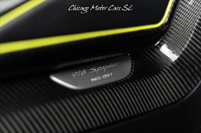 2015 Porsche 918 Spyder Liquid Metal Silver Carbon Interior Pack Carbon Diffuser Blades Front Lift