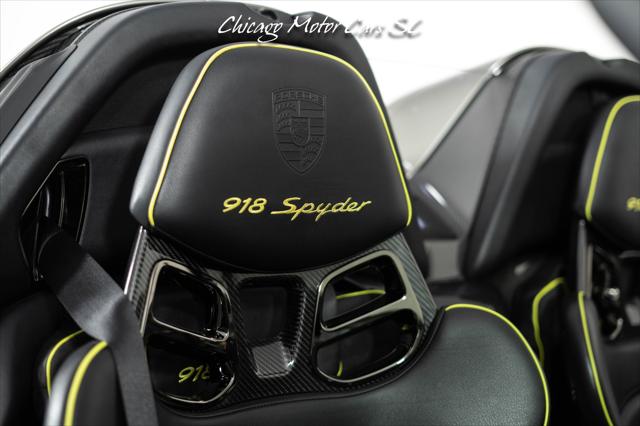 2015 Porsche 918 Spyder Liquid Metal Silver Carbon Interior Pack Carbon Diffuser Blades Front Lift