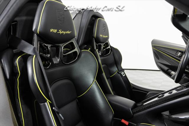 2015 Porsche 918 Spyder Liquid Metal Silver Carbon Interior Pack Carbon Diffuser Blades Front Lift