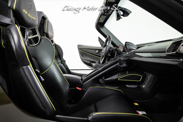 2015 Porsche 918 Spyder Liquid Metal Silver Carbon Interior Pack Carbon Diffuser Blades Front Lift