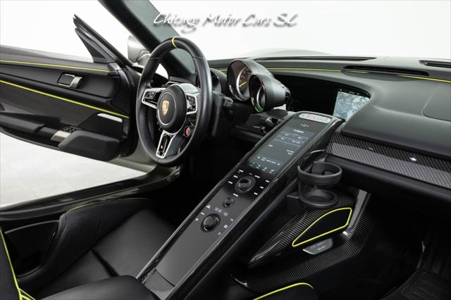 2015 Porsche 918 Spyder Liquid Metal Silver Carbon Interior Pack Carbon Diffuser Blades Front Lift