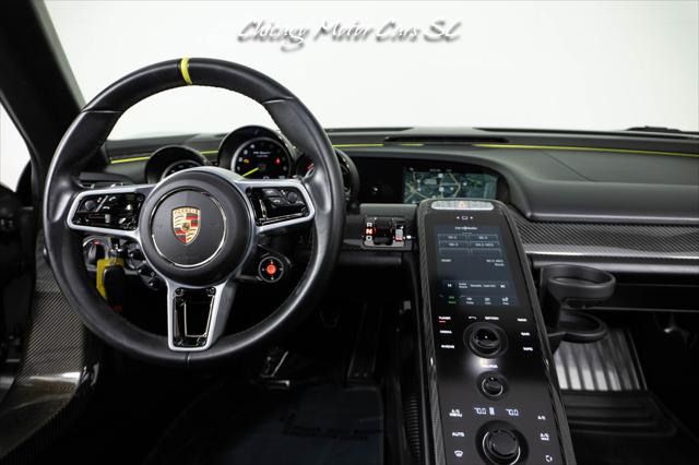 2015 Porsche 918 Spyder Liquid Metal Silver Carbon Interior Pack Carbon Diffuser Blades Front Lift