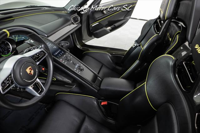2015 Porsche 918 Spyder Liquid Metal Silver Carbon Interior Pack Carbon Diffuser Blades Front Lift