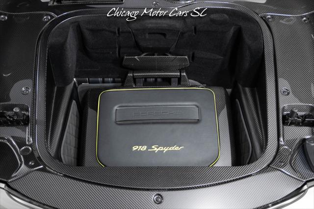 2015 Porsche 918 Spyder Liquid Metal Silver Carbon Interior Pack Carbon Diffuser Blades Front Lift