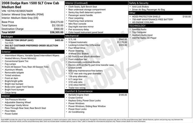 2008 Dodge Ram 1500 SLT