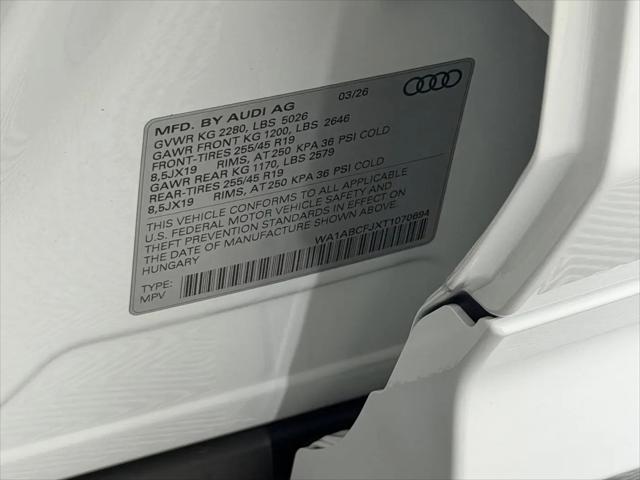 2026 Audi Q3 TFSI quattro S tronic