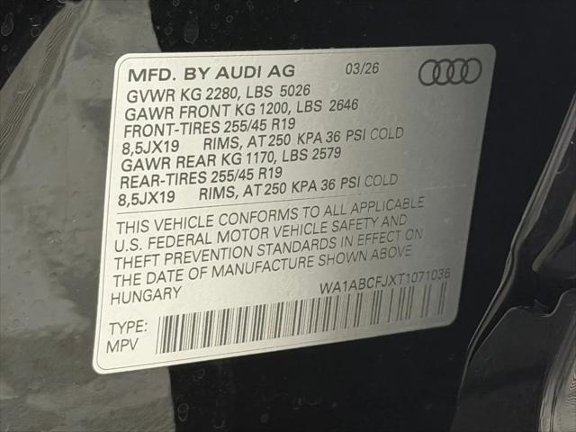 2026 Audi Q3 TFSI quattro S tronic