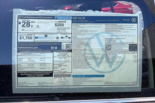 2026 Volkswagen Taos SE