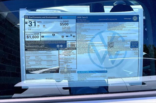 2026 Volkswagen Taos S