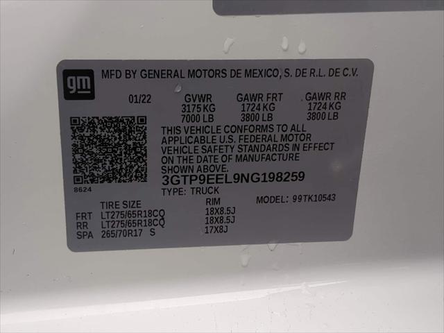 2022 GMC Sierra 1500 Limited 4WD Crew Cab Short Box AT4