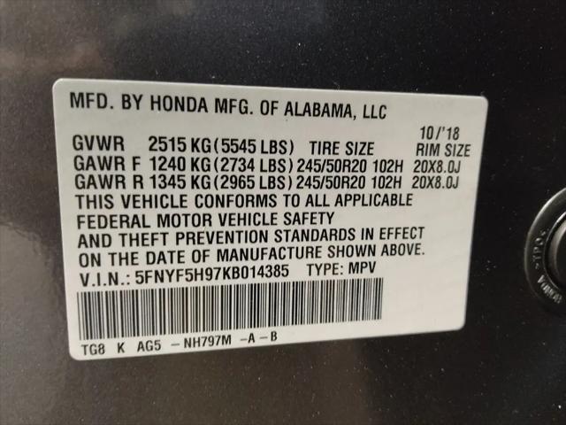 2019 Honda Pilot Touring