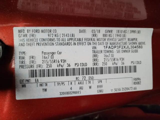 2018 Ford Focus SE