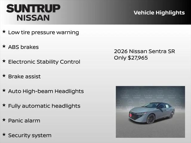 2026 Nissan Sentra SR