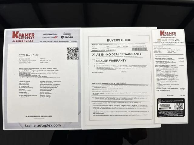 2022 Ram 1500 Rebel Crew Cab 4x4 5'7" Box